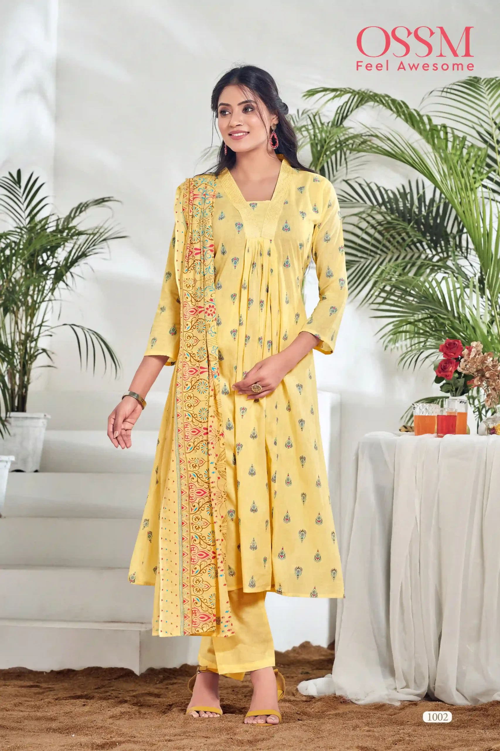 Ossm Summer Shades Pure Cotton Print Wholesale Readymade Salwar Suit Catalog — Wholesale Salwar Suits, MPA wholesale from Surat - Gallery Image 4